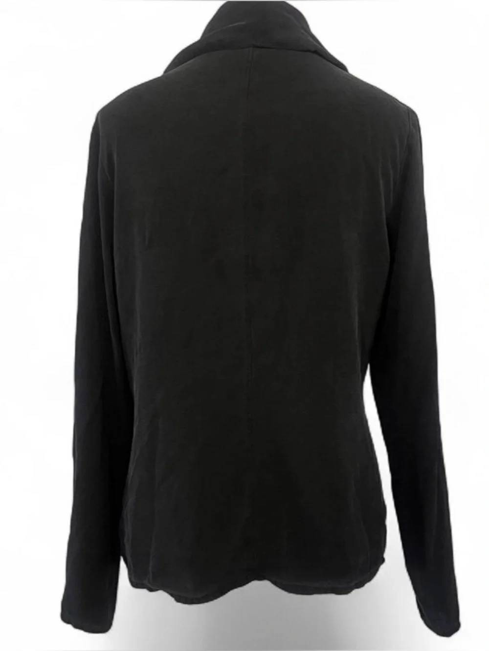 Eileen Fisher Black‎ 100% Silk Open Front Cardigan Jacket M